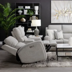 Best Riverdale Gray Reclining Living Room Set Living Room Sets|Reclining Furniture