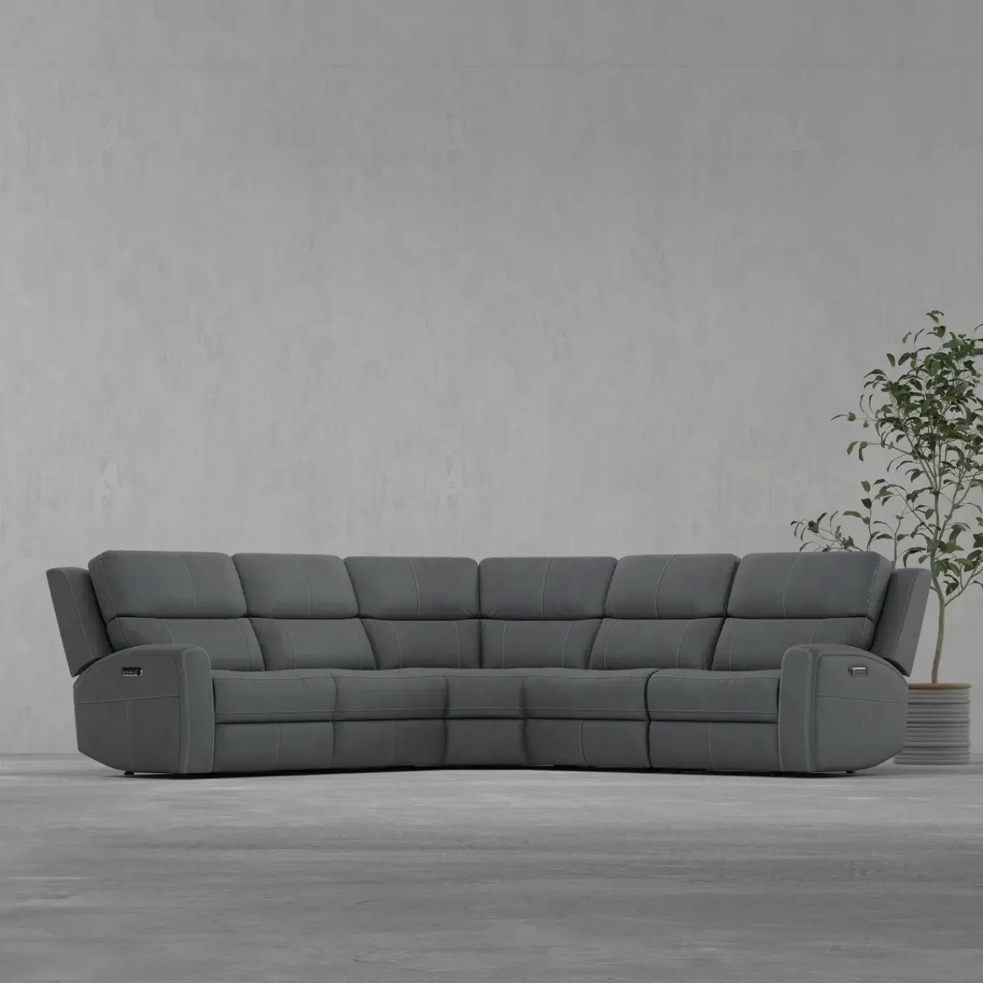 Outlet Riverdale 5pc Leather Sectional Sectionals