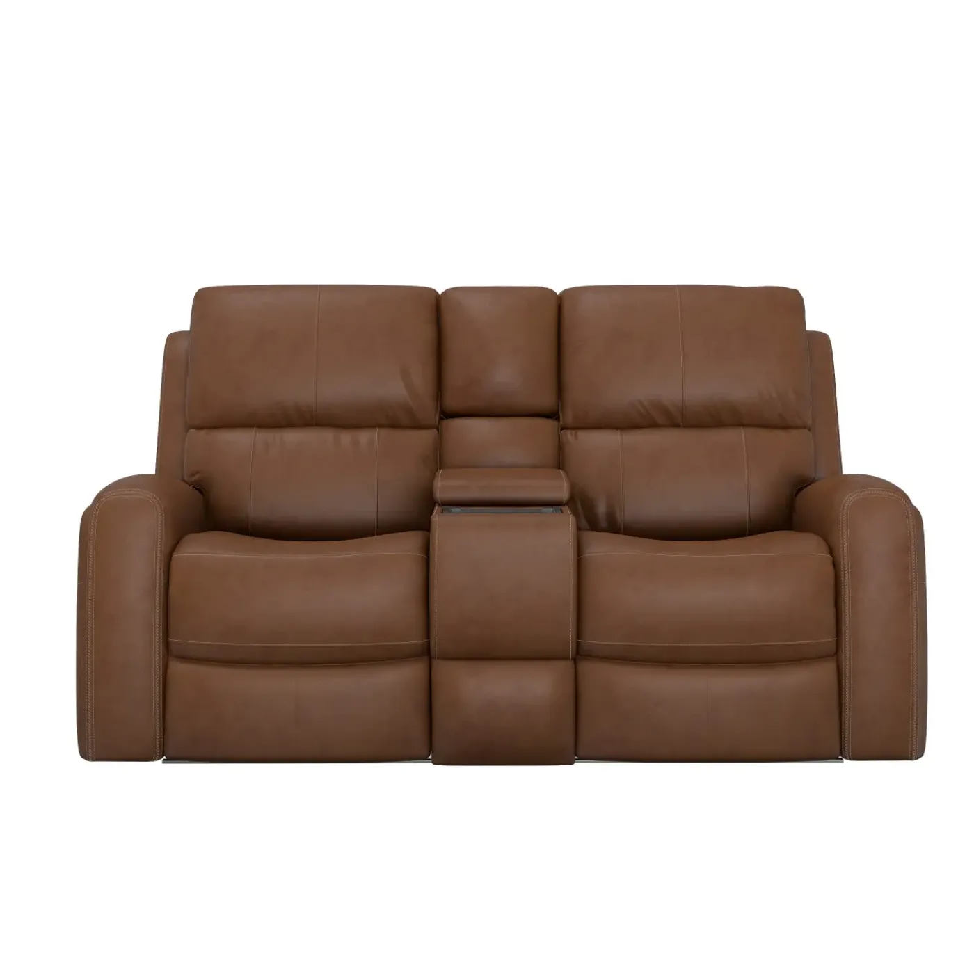 Hot Riverdale Zero G Leather Power Loveseat with Console Loveseats