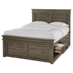 Outlet Rivington California King Captain's Bed, Dresser, Mirror, Nightstand Bedroom Sets