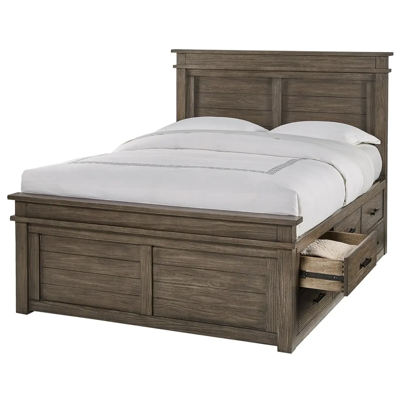 Discount Rivington Eastern King Captain's Bed, Dresser, Mirror & Nightstand Bedroom Sets