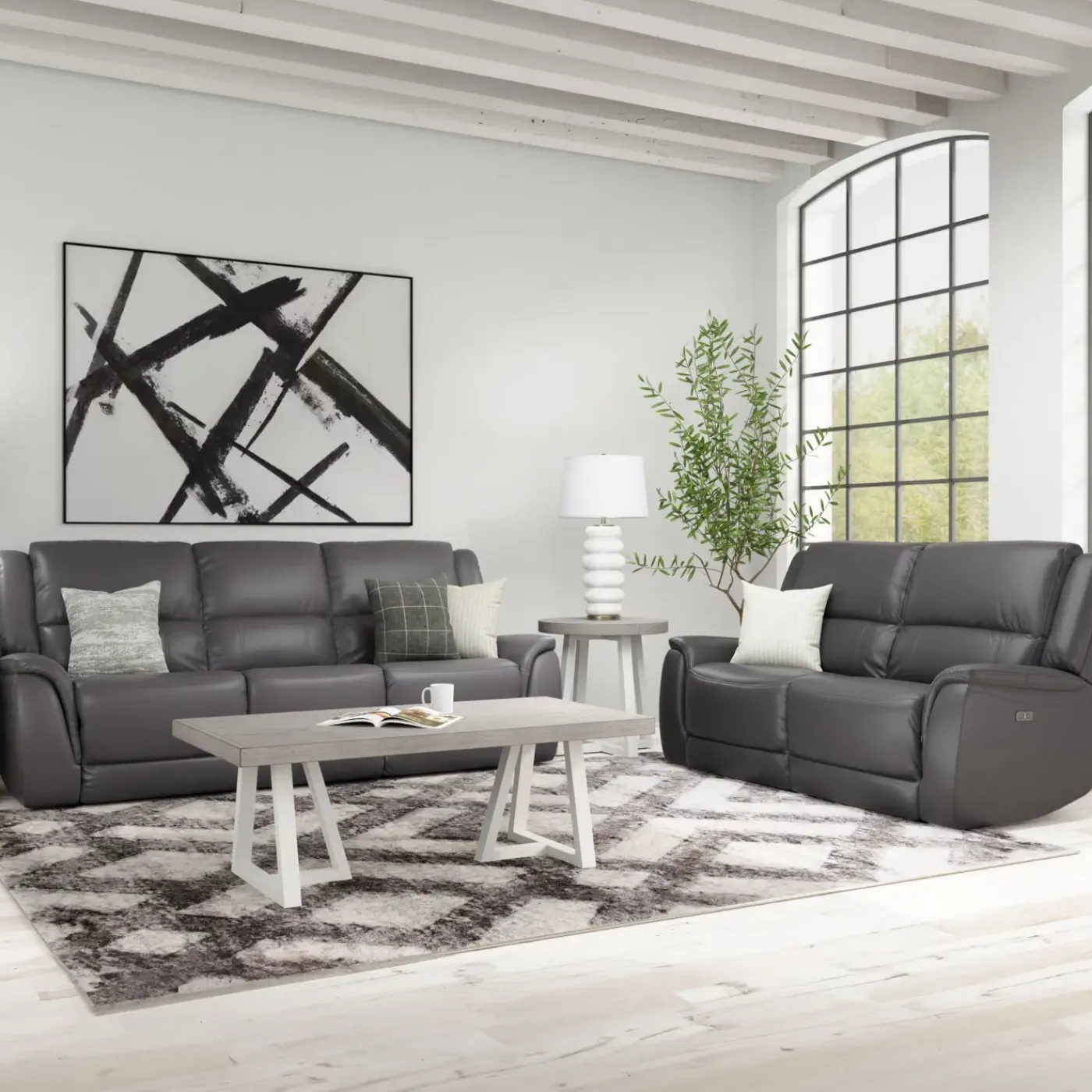Best Rockwell Buy the Power Reclining Leather Sofa, Get the Power Recliner Free Living Room Sets|Reclining Furniture
