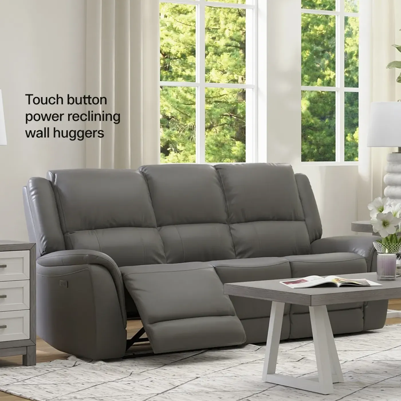 Sale Rockwell Buy the Power Reclining Leather Sofa, Get the Power Recliner Free Living Room Sets|Reclining Furniture