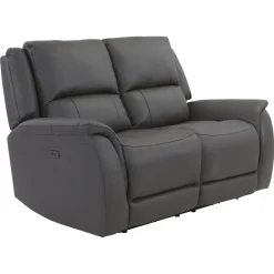 Clearance Rockwell Power Leather Loveseat Loveseats|Reclining Furniture