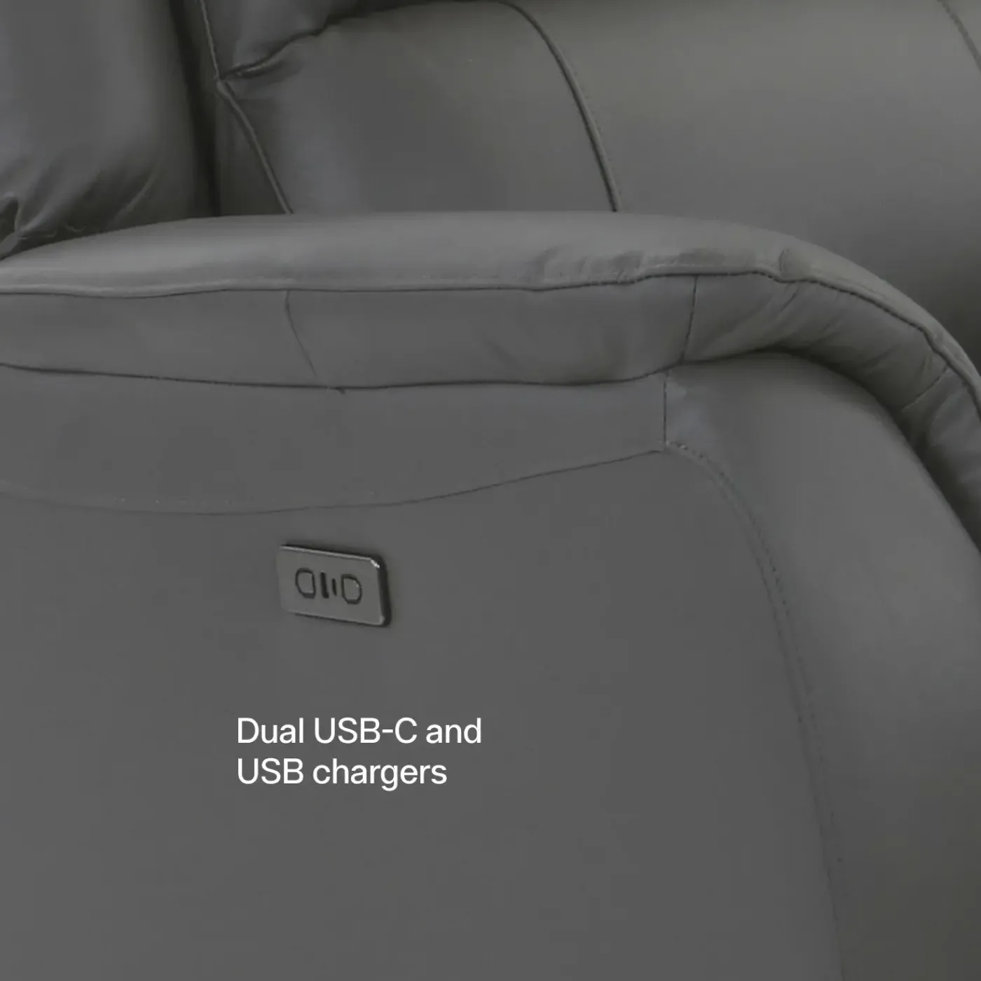 Rockwell Power Leather Sofa Sofas & Couches|Reclining Furniture