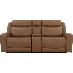Best Ryder 3pc Leather Power Reclining Console Loveseat with Heat & Massge Sofas & Couches