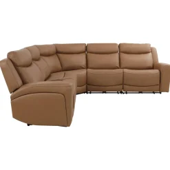 Sale Ryder 5pc Power Leather Sectional with Heat & Massage Living Room Sets