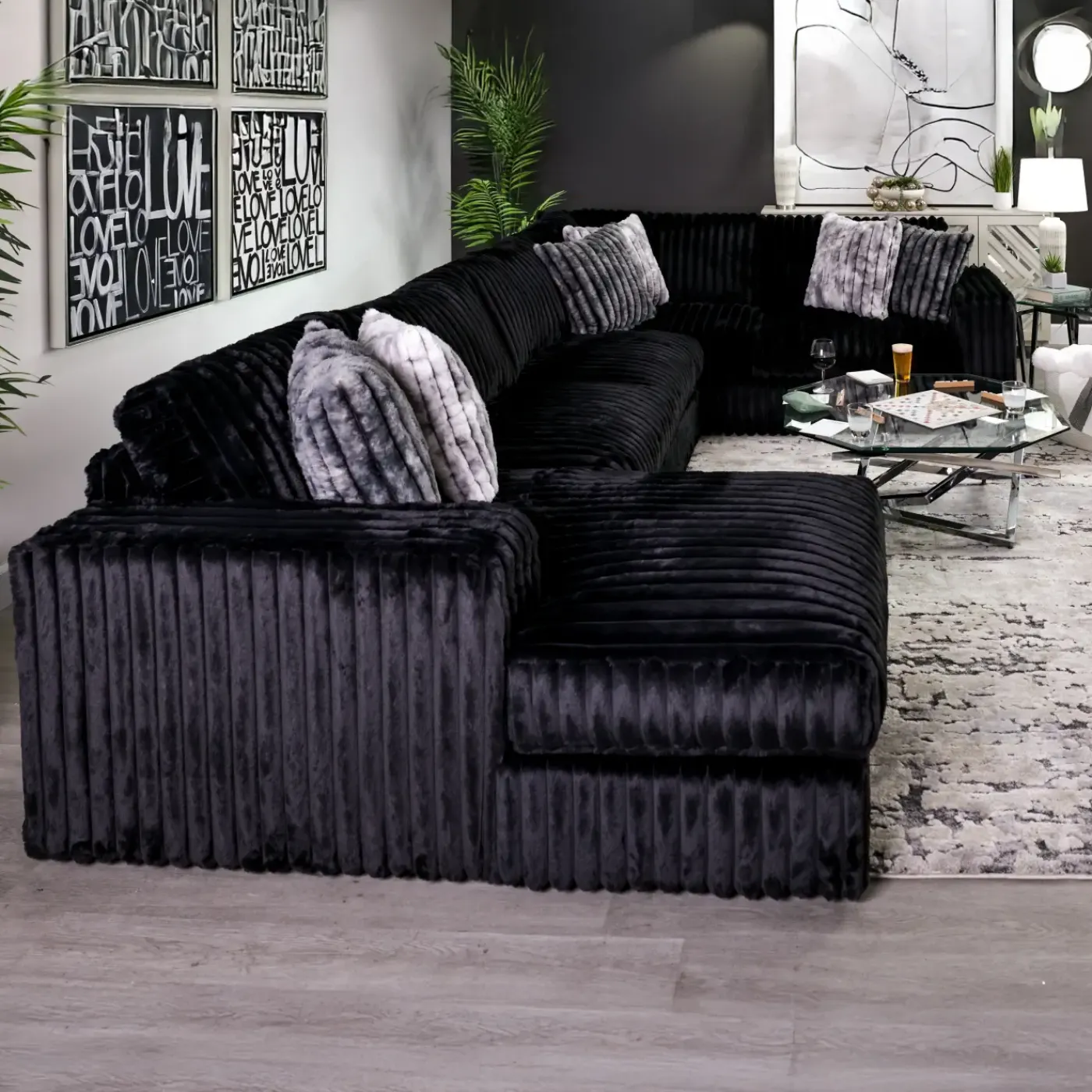 Clearance Sable 3pc Sectional Living Room Sets|Sectionals
