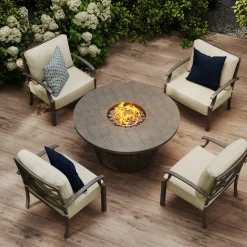 Saint Lucia Fire Chat Set-New! Outdoor Seating