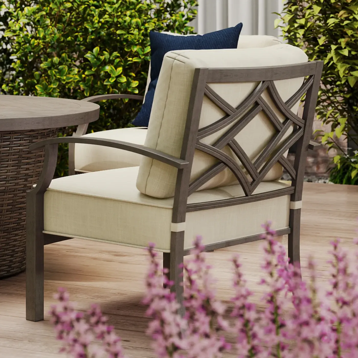 Hot Saint Lucia Outdoor Seating Set-New! 3pc Set: Sofa & 2 Club Chairs Outdoor Seating|Outdoor Furniture Sets