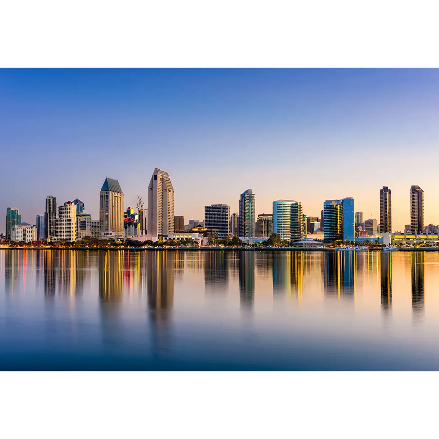 Sale San Diego Skyline Glass Wall Art Wall Art