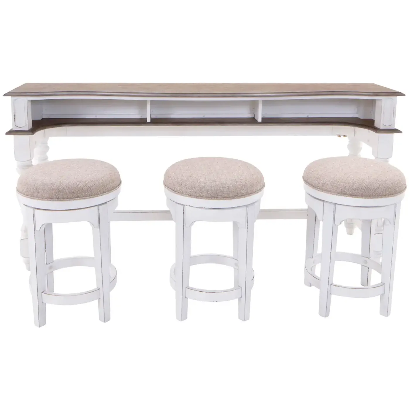 Discount Savannah Console Table & 3 Stools Bar Furniture