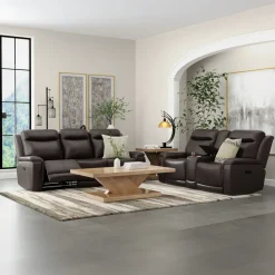 New Saxton Power Motion Living Room Set Living Room Sets|Reclining Furniture