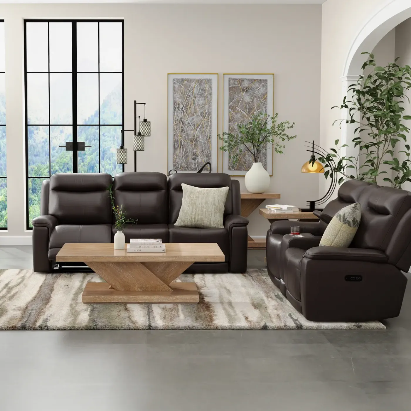 New Saxton Power Motion Living Room Set Living Room Sets|Reclining Furniture