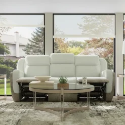 Clearance Scout Tan Reclining Living Room Set Power Reclining Sofa & Loveseat Living Room Sets|Reclining Furniture