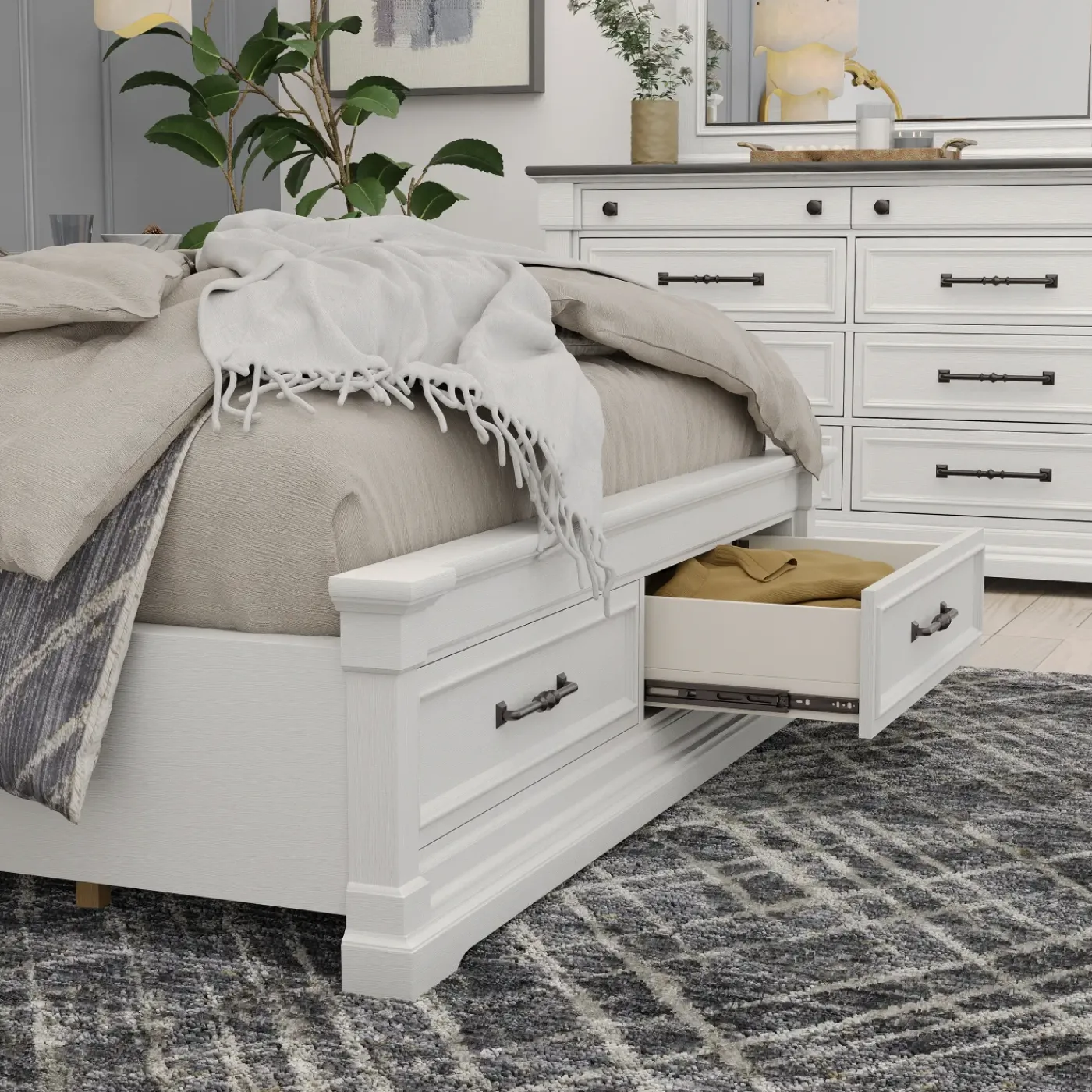Clearance Sheridan California King Storage Bed King Beds