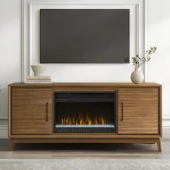 Best Sloan 64" Fireplace Console with/26" insert Entertainment Centers & Tv Stands