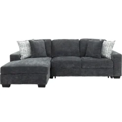 Hot Slumber 2pc Sleeper Sofa with Left Storage Chaise Living Room Sets|Sectionals
