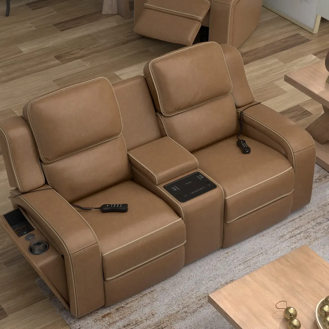 Sale Soundwave Living Room Set Immersive Power Leather Reclining Sofa & Loveseat Living Room Sets|Reclining Furniture