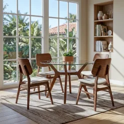 New Sullivan Round Glass Dining Set-New! Dining Room Sets|All Modern Living Items