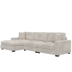 Discount Sydney 3pc Left Chaise Sofa Living Room Sets