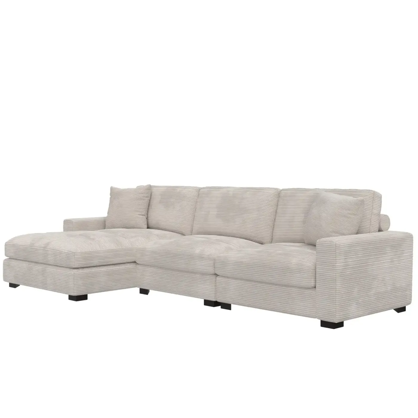 Discount Sydney 3pc Left Chaise Sofa Living Room Sets