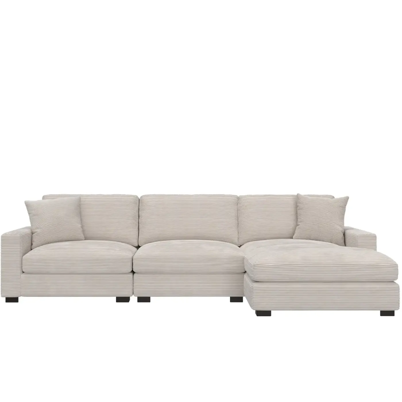 New Sydney 3pc Right Chaise Sofa Living Room Sets