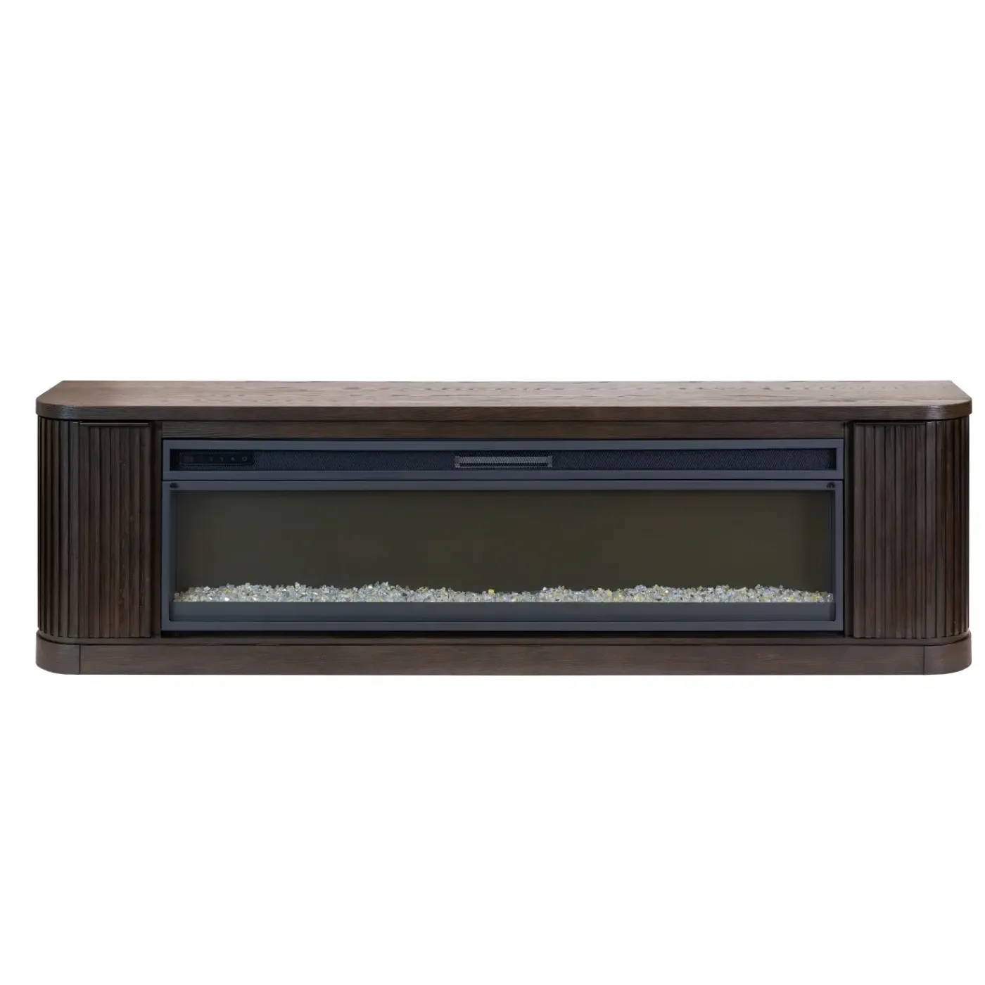 Hot Tate 84" Fireplace Console with 42: Crystal Insert Living Room Sets|Entertainment Centers & Tv Stands