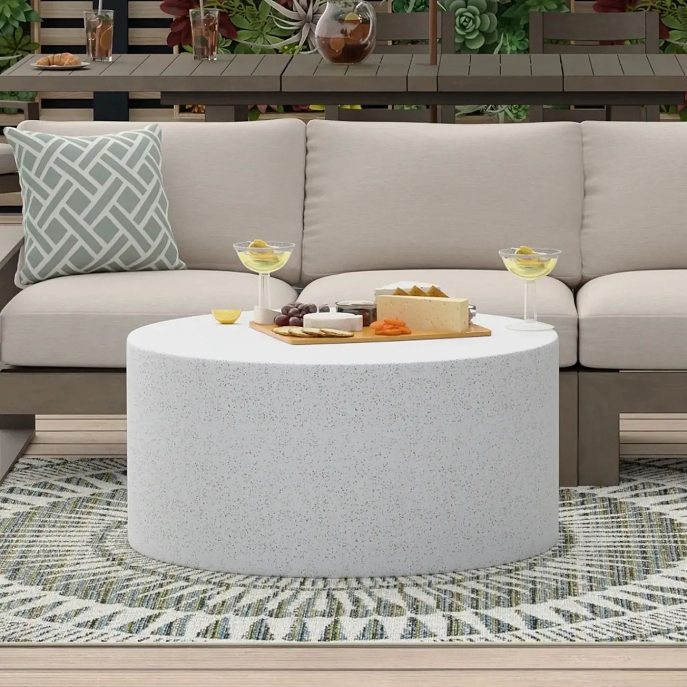 Best Terrazzo Outdoor Cocktail Table Outdoor Seating