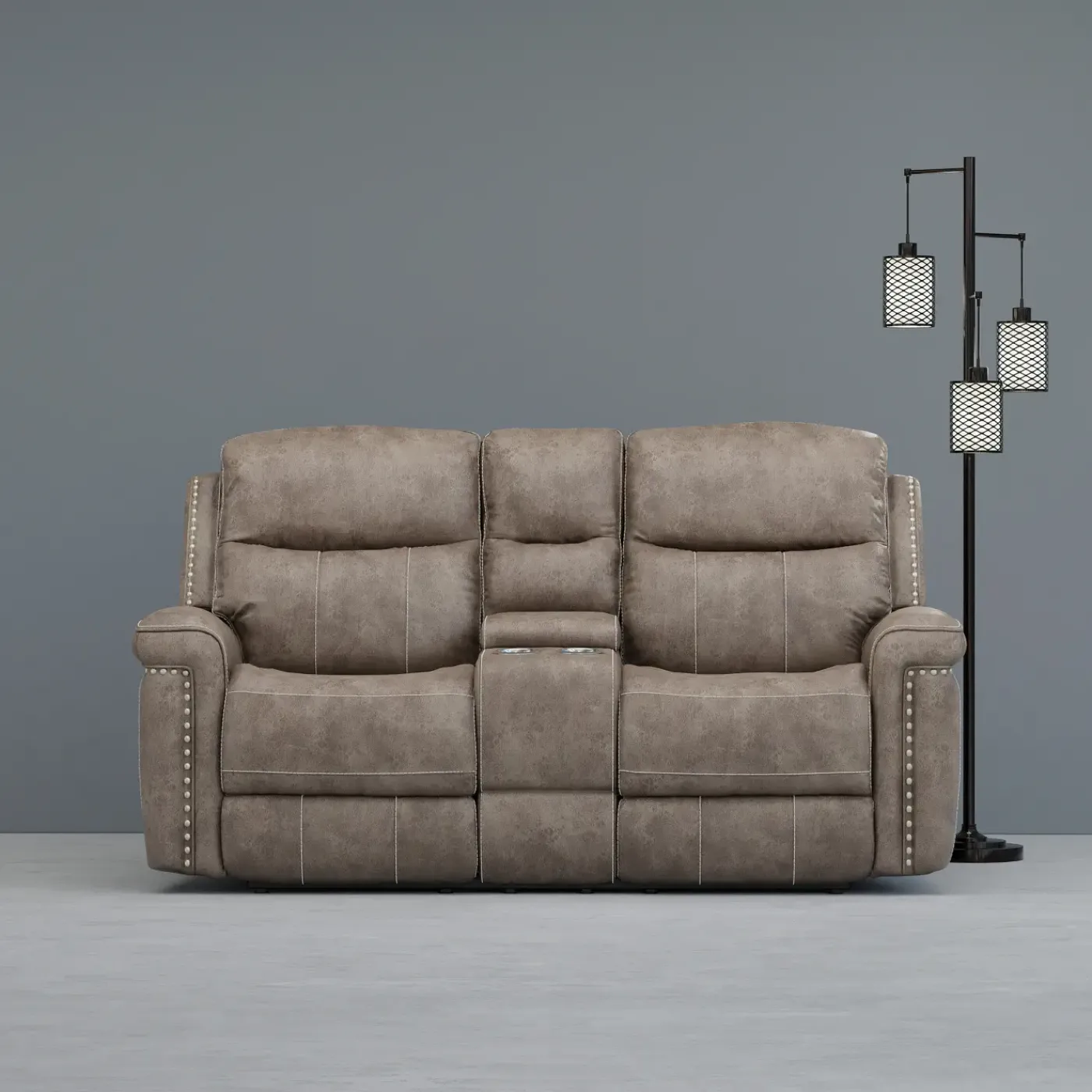 Sale Triplex Power Reclining Console Loveseat Reclining Furniture