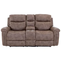 Sale Triplex Power Reclining Console Loveseat Reclining Furniture
