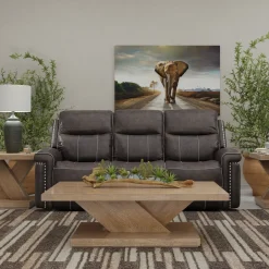 Triplex Power Reclining Living Room Set-Gray Living Room Sets
