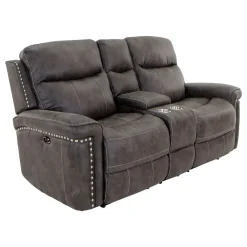 Triplex Power Reclining Living Room Set-Gray Living Room Sets