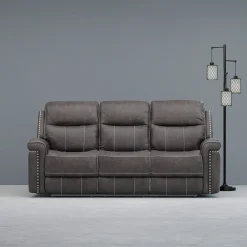 Clearance Triplex Power Triple Reclining Sofa Sofas & Couches|Reclining Furniture