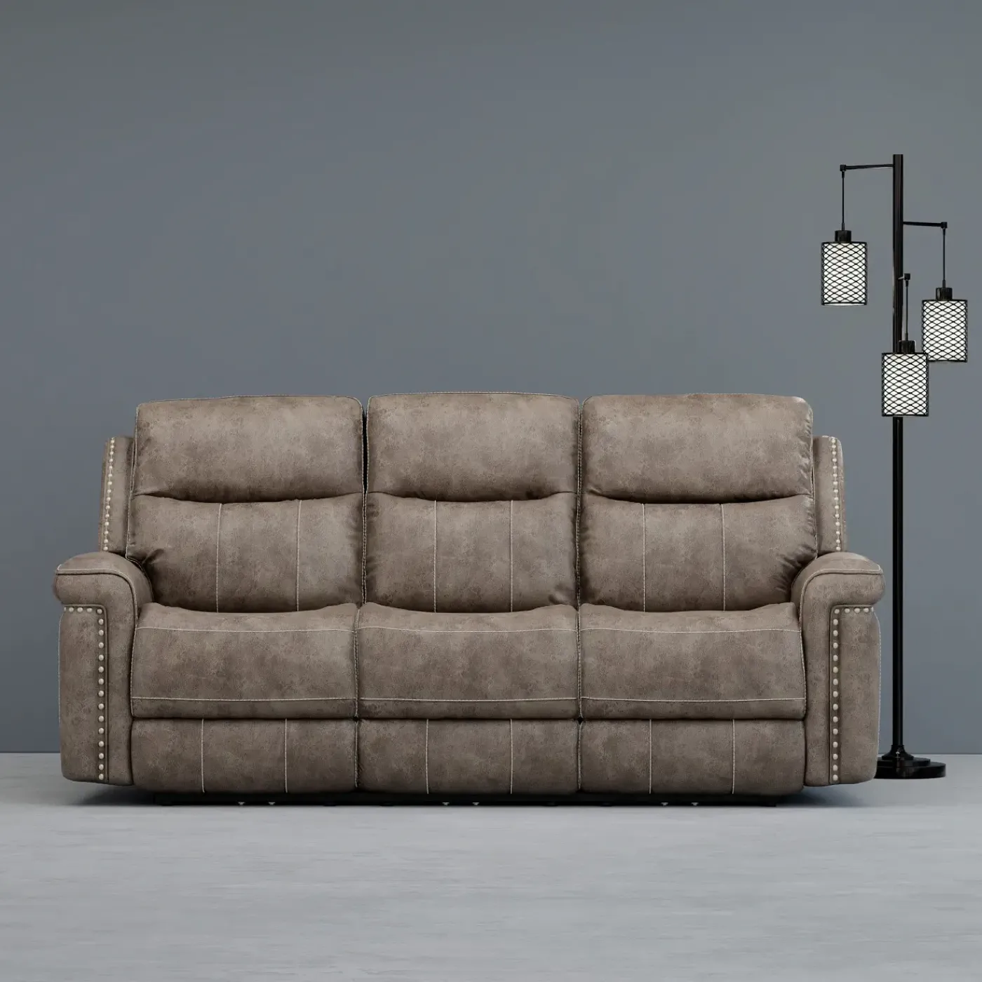 Triplex Power Triple Reclining Sofa Sofas & Couches|Reclining Furniture