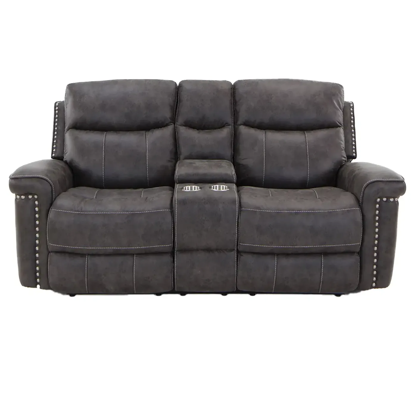 Triplex Reclining Console Loveseat Reclining Furniture