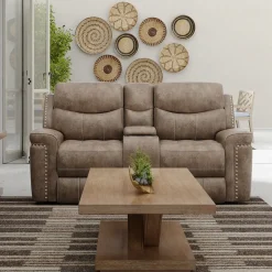 Sale Triplex Reclining Console Loveseat Reclining Furniture