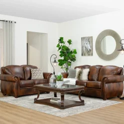 Clearance Tuscan Leather Living Room Set Living Room Sets