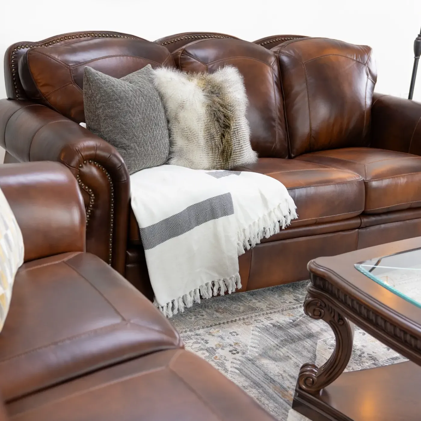 Clearance Tuscan Leather Living Room Set Living Room Sets