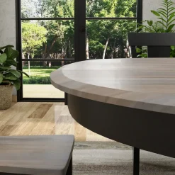 Outlet Vibrance Extendable Round Dining Table With Custom Finish Options Dining Tables|All Outlet & Clearance Items