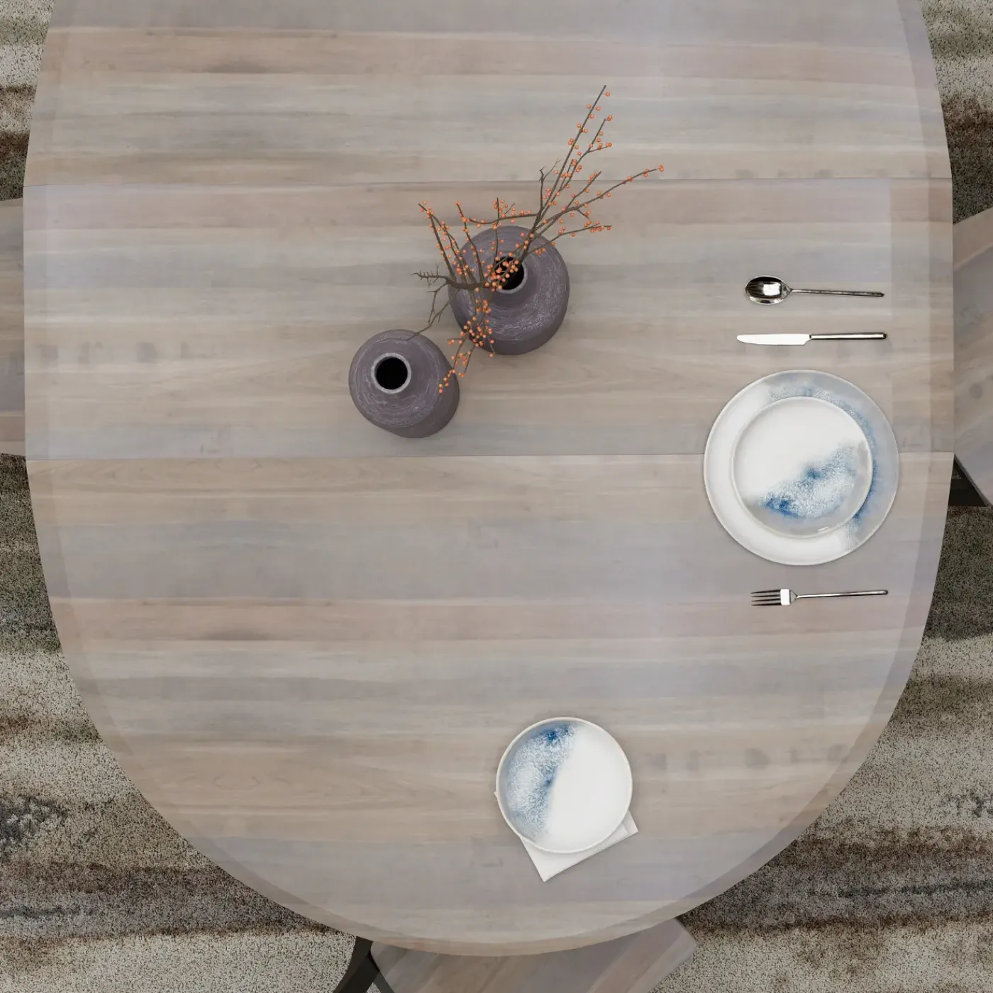 Outlet Vibrance Extendable Round Dining Table With Custom Finish Options Dining Tables|All Outlet & Clearance Items