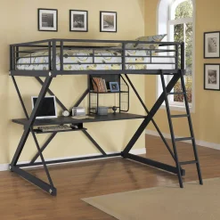 Discount Wally Full Size Loft Bed Kids Bunk Beds|Kids Beds & Headboards