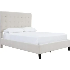 Sale Winnie Cream Upholstered Bed Queen Beds|Kids Beds & Headboards