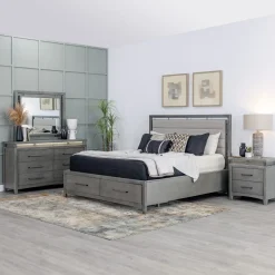 New Winslet California King Bed, Dresser, Mirror, Nightstand Bedroom Sets