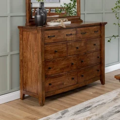 Clearance Wisteria Eastern King Storage Sleigh Bed, Dresser, Mirror & Nightstand Bedroom Sets