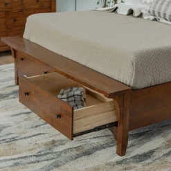 Clearance Wisteria Eastern King Storage Sleigh Bed, Dresser, Mirror & Nightstand Bedroom Sets