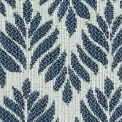 Sale Woodblock Leaf Blue Outdoor Pillow Outdoor Accent Tables & Decor