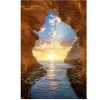 New 40x60 Grotto Sunset Glass Wall Art Wall Art