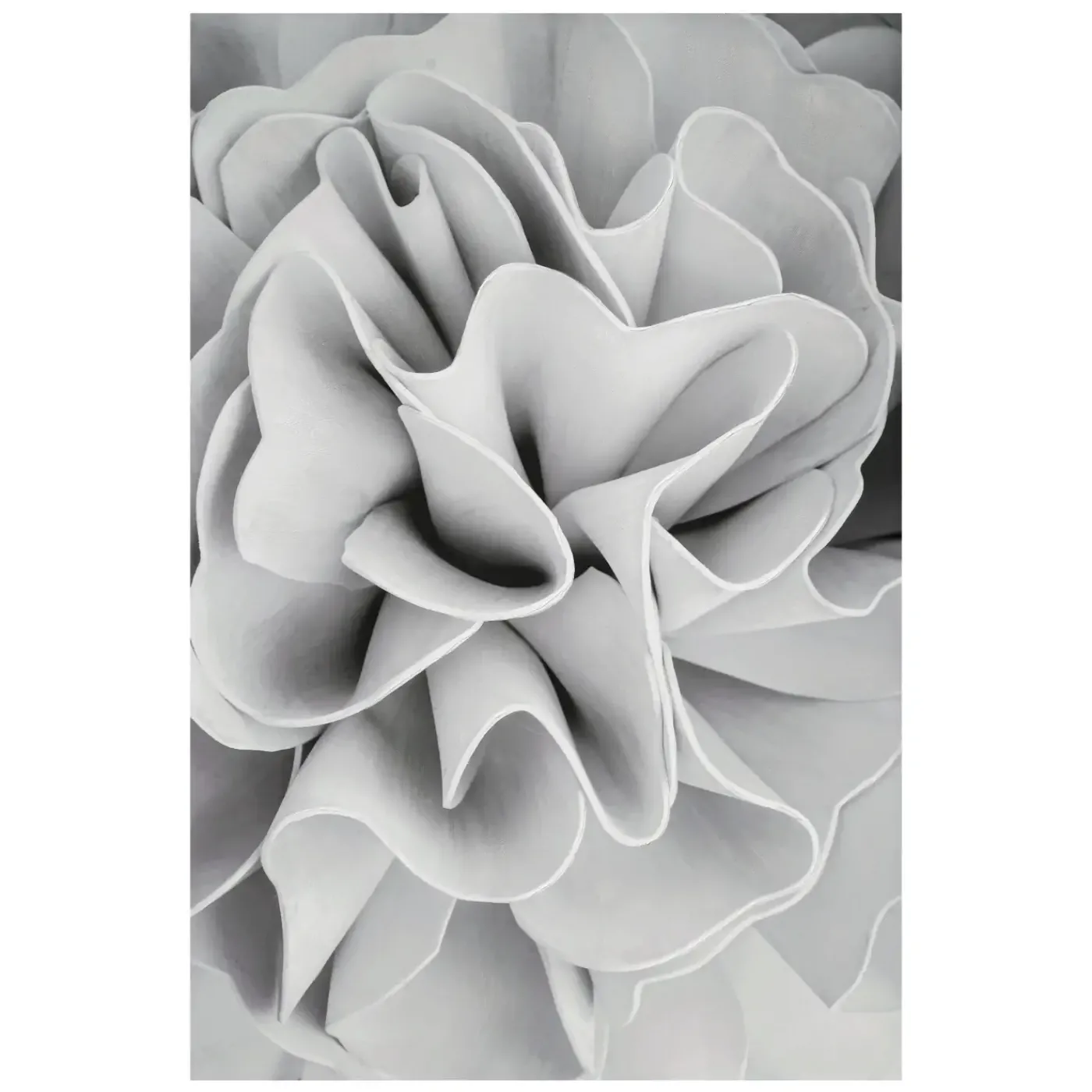 Best 56x84 Monochromatic Ruffle Wall Art Wall Art
