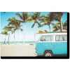 Sale 60x40 VW Bus by the Beach Glass Wall Art Wall Art